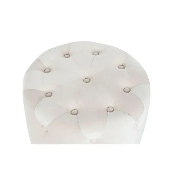 Footrest DKD Home Decor Pink Golden MDF Wood Velvet 60 x 60 x 54 cm (3 Units)