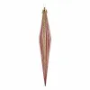 Christmas Decorations Set Streched Pink Golden PVC 3 x 3 x 18,5 cm (12 Units)