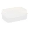 Box with compartments White Transparent Plastic 21,5 x 8,5 x 15 cm (12 Units)
