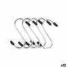 Hook for hanging up Set Silver Metal 7 cm (12 Units)