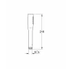 Shower Rose Grohe 27458000 Chromed 1 Position