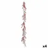 Christmas garland Branch White Red Plastic 180 x 14 cm (4 Units)