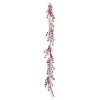 Christmas garland Branch White Red Plastic 180 x 14 cm (4 Units)