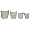 Log Stand Home ESPRIT wicker Rope 55 x 58 x 57 cm