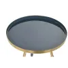 Set of 2 tables Home ESPRIT Blue Golden 41 x 41 x 51 cm