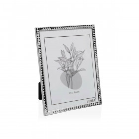 Photo frame Versa Silver Metal Minimalist 1 x 18,5 x 13,5 cm