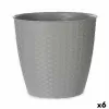 Plant pot Stefanplast Grey Plastic 29 x 26,5 x 29 cm (6 Units)