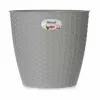 Plant pot Stefanplast Grey Plastic 29 x 26,5 x 29 cm (6 Units)