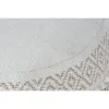 Footrest Home ESPRIT White Fringe 40 x 40 x 45 cm