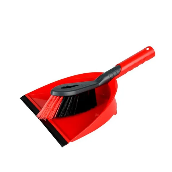 Sweeping Brush and Dustpan Cleaning Set Vileda 141743 Black Red Plastic (1 Piece) (1 Unit)