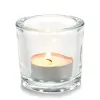 Candleholder Transparent Glass 6,5 x 6 x 6,5 cm (12 Units)
