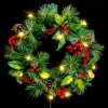 Advent wreathe PVC Multicolour Metal 40 x 40 x 10 cm