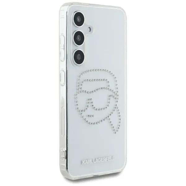Karl Lagerfeld Rhinestones Karl Head Logo - Case for Samsung Galaxy S25 (Transparent)