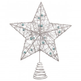 Christmas star Silver Metal 20 x 5 x 25 cm
