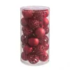 Christmas Baubles Red Plastic 5 x 5 x 5 cm (30 Units)
