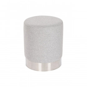 Footrest Home ESPRIT Grey Silver 35 x 35 x 42 cm