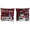 Cushion DKD Home Decor Christmas Multicolour Polyester 40 x 10 x 40 cm (2 Units)