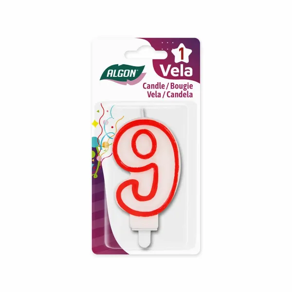 Candle Set Algon Red (36 Units)