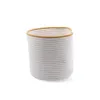 Decorative basket Vinthera Moa Cotton White 25 x 25 cm