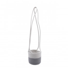 Decorative basket Vinthera Moa Cotton Grey 14 x 13 cm