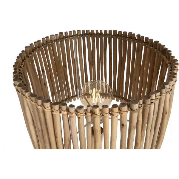 Floor Lamp Home ESPRIT Natural Jute Eucalyptus wood 50 W 220 V 40 x 40 x 150 cm