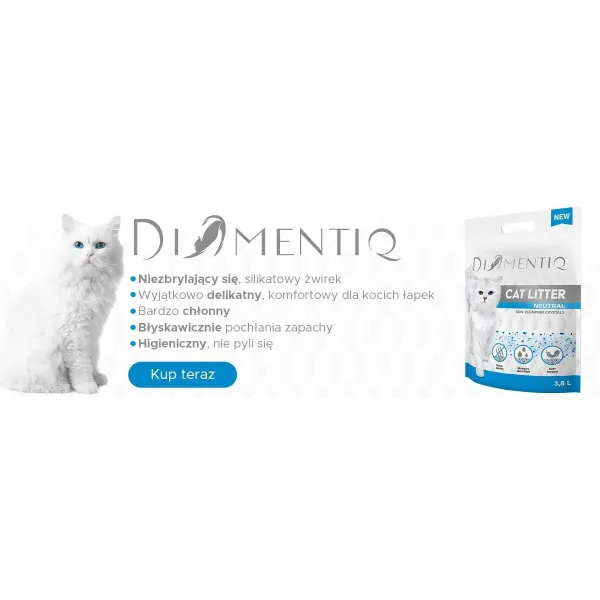 Cat Litter Diamentiq Neutral 3,8 L