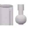 Vase Grey Steel 14 x 28 x 14 cm (6 Units)