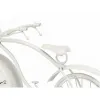 Table clock Bicycle White Metal 36 x 22 x 7 cm (4 Units)