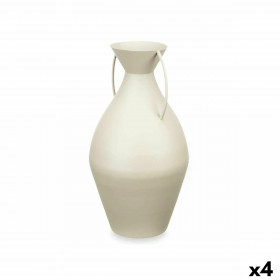 Vase Light brown Steel 22 x 43 x 22 cm (4 Units)