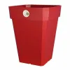 Plant pot Riviera Soleilla Squared Red 39 x 39 x 53 cm