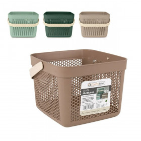 Multi-purpose basket Confortime Plastic 8 L 23,5 x 23,5 x 18,5 cm (24 Units)