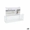 Basket for Kitchen Shelf Confortime White 34 x 12 x 22 cm (12 Units)