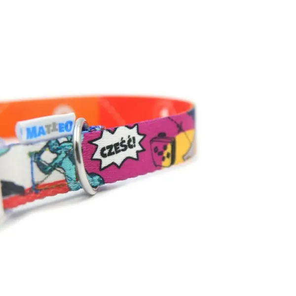 Dog collar Matteo 38-65 cm Printed