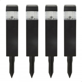 Set of solar garden lights Aktive 4 Pieces Plastic 6 x 39,5 x 6 cm (4 Units)