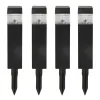 Set of solar garden lights Aktive 4 Pieces Plastic 6 x 39,5 x 6 cm (4 Units)