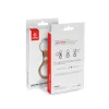 Crong Leather Case with Key Ring – Protective leather case with key ring for Apple AirTag 1/2 (brown)