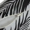 Cushion Polyester Cotton White Black Sheets 45 x 30 cm
