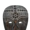 Decorative Figure Brown Mask 24 x 12 x 46 cm