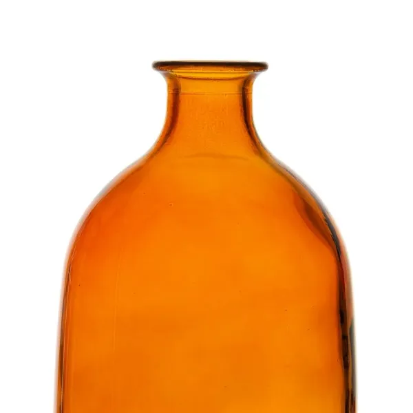 Vase Amber recycled glass 13 x 13 x 31 cm