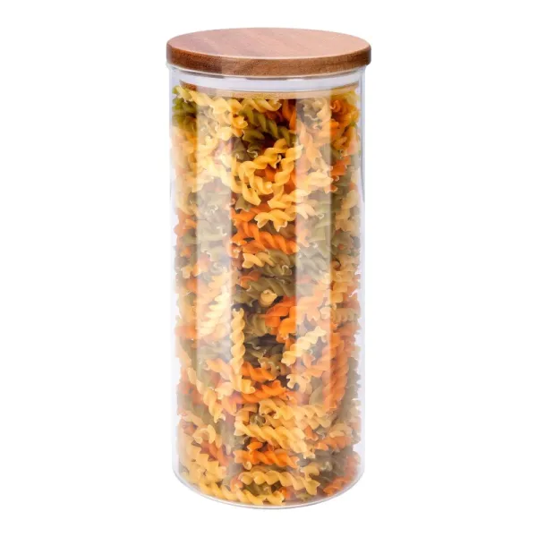 Alpina - Glass Jar/Storage Container with Lid 1250 ml 9.5 x 21 cm
