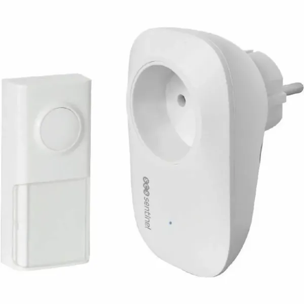 Wireless Doorbell with Push Button Bell SCS SENTINEL EcoBell 100 100 m
