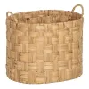 Set of Baskets Beige Natural Fibre 45 x 35 x 41 cm (3 Units)