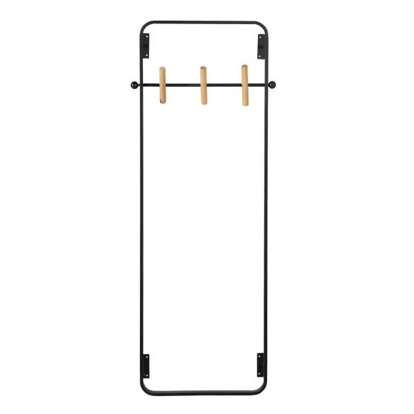 Coat rack Black Iron 45 x 7 x 120 cm