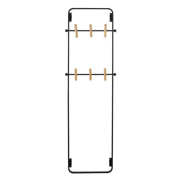Coat rack Black Iron 45 x 7 x 150 cm