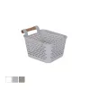 Multi-purpose basket Confortime Plastic With handles Wood 13 x 11 x 8 cm (36 Units)
