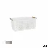 Multi-purpose basket Confortime Plastic With handles Wood 26 x 14,5 x 12 cm (24 Units)