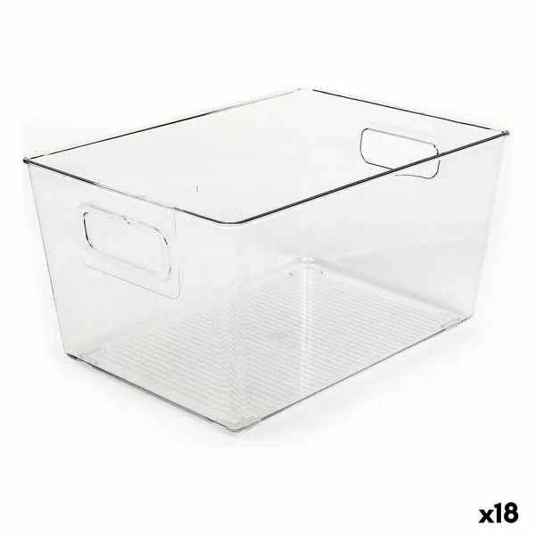 Multi-purpose basket Dem Transparent 29,5 x 21 x 15 cm (18 Units)