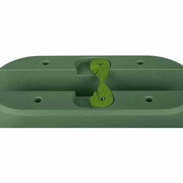 Plant pot EDA Green Plastic Oval Modern