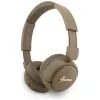 Guess Metal Logo Script - Wireless Over-Ear Headphones Bluetooth V5.3 (brown)