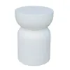 Stool Bacoli White Cement 33 x 33 x 46 cm